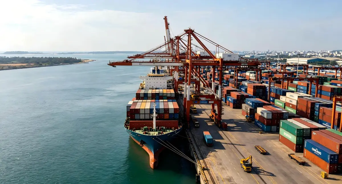 Cargo Ship at Vietnam Port