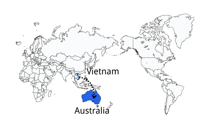 Shipping from Vietnam to Australia