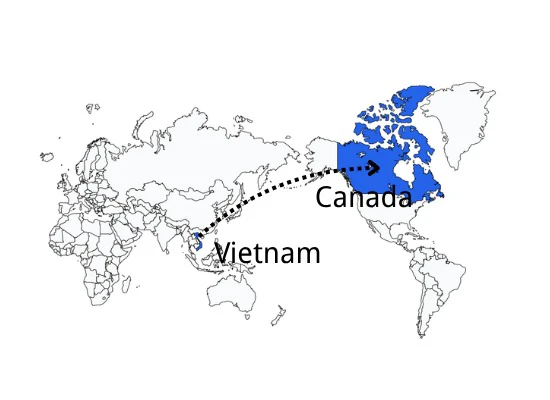 Shipping to Vietnam from Canada
